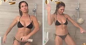 WWE Legend Torrie Wilson Does Tanning Dance In Tiny Bikini In Shower
