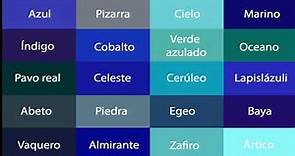 Tipos de color Azul