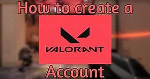 How to Create a VALORANT Account
