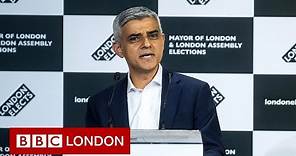 Sadiq Khan re-elected as London Mayor | Full declaration and speeches