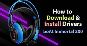 boAt IM200 7.1 Channel Gaming USB Headphone Download and Install Drivers for best experience