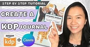 Create a Journal to Sell on Amazon KDP using Canva - Step by Step Tutorial for KDP Low Content Books