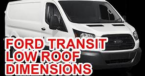 Ford Transit Van Low Roof Dimensions