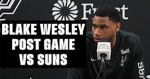 Blake Wesley Postgame Press Conference vs Phoenix Suns | 3.23.2024