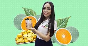 Giselle Mendoza crea bioplástico con cáscaras de naranja 🍊