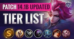 UPDATED Season 2024 TIER LIST for League of Legends (Patch 14.1b)