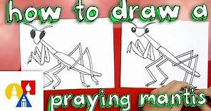 How To Draw A Praying Mantis