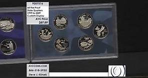 All the Proof State Quarters (1999 to 2009) - Custom Display