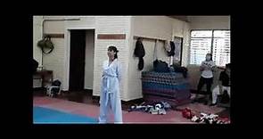 Taekwondo Examen de cinta blanca.
