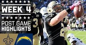 Saints vs. Chargers | NFL Week 4 Game Highlights