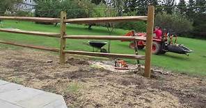 How to Install a 3 Split Rail Fence