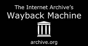 How to use the Wayback Machine