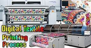 Digital Textile Printing Process - Direct fabric printing and Sublimation Printing Step by Step Exp.