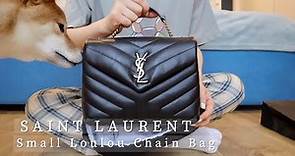YSL bag unboxing | 包包开箱 | 经典黑金配色 | Saint Laurent | Small Loulou Chain Bag