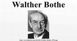 Walther Bothe