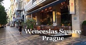 Wenceslas Square, Na Prikope street. Prague, Czech Republic