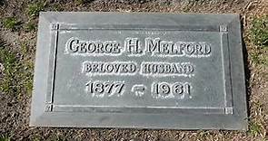 Actor George Melford Grave Valhalla Memorial Park North Hollywood California USA January 2021