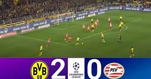Borussia Dortmund vs PSV | UEFA Champions League | Match Highlights