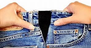 Aumenta la talla de tus jeans insertando elástico: 3 formas, DESDE super FÁCIL hasta PROFESIONAL!!!