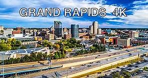 Grand Rapids 4K - Driving Downtown - Michigan