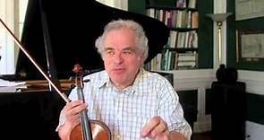 Itzhak Perlman talks about the Beethoven Violin Concerto