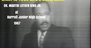 Dr. MLK's 'Street Sweeper' Speech at Philadelphia School October 26, 1967