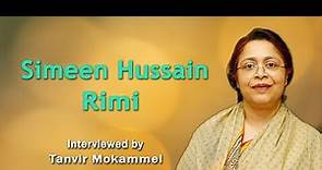 Interview of Simeen Hussain Rimi shot for Tanvir Mokammel's mega-documentary film “1971”