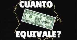 ¿Cuanto es un MILLON de DOLARES en pesos COLOMBIANOS 2022?