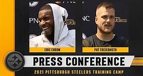 Steelers Press Conference (July 27): Eric Ebron, Pat Freiermuth | Pittsburgh Steelers