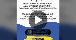 Register Now for Trinidad State College Fall 2021 New Student Orientation #newstudentorientation #trinidadstatecollge
