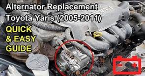 How to Replace ALTERNATOR - Toyota Yaris (2005 - 2011)