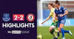 Late Amalie Thestrup strike salvages a point for Robins at Everton | WSL Highlights