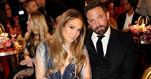 Jennifer Lopez Wore a Dress With a Thigh-High Leg Slit for Her Grammys Date Night With Ben Affleck