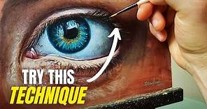 MUST TRY Method | Painting Realistic Eyes in Acrylic