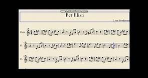 Per Elisa Ludwig van Beethoven - Spartito musicale