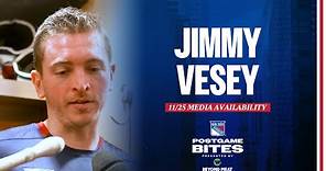 NYR vs BOS: Jimmy Vesey Postgame Media Availability | November 25, 2023