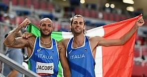 Jacobs e Tamberi nella Leggenda - ori olimpici nei 100 metri e nel salto in alto