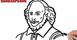 How to Draw William Shakespeare Easy