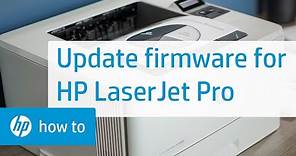 Updating the Firmware on HP LaserJet Pro Printers | HP LaserJet | HP
