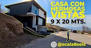 CASA CON HERMOSAS VISTAS | 9 X 20 MTS. | SCALA8SEIS Arquitectos | 1/2