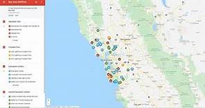 An interactive map of all the Bay Area fires