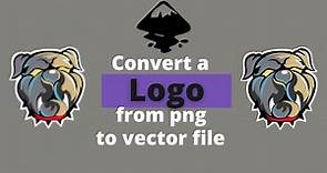 How to convert png to vector logo with inkscape