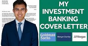 My Successful Investment Banking Cover Letter + Free Template