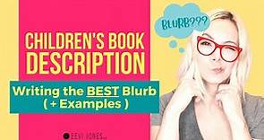 Children’s Book Description Examples - How to Write a BLURB