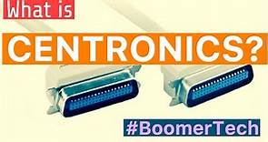 What is a Centronics Interface? #BoomerTech