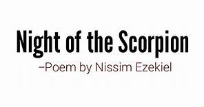 Night of the Scorpion Poem by Nissim Ezekiel in Hindi summary Explanation and full analysis