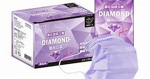 【MOTEX 摩戴舒】鑽石型超立體醫用口罩 經典成人款 紫色系(5片/包，10包/盒，共50片) - PChome 24h購物
