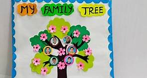 Family tree School Project/How to make your own simple family tree/How to draw family tree/DIY Famil