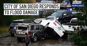 Wed. Jan. 24 | City of San Diego responds to flood damage after historic storm | NBC 7