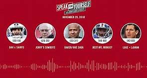 SPEAK FOR YOURSELF Audio Podcast (11.29.18)with Marcellus Wiley, Jason Whitlock | SPEAK FOR YOURSELF